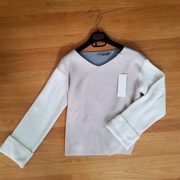 Vince cashmere colorblock sweater - Picture 5 of 6